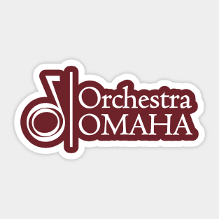 Orchestra Omaha Logo - White Sticker